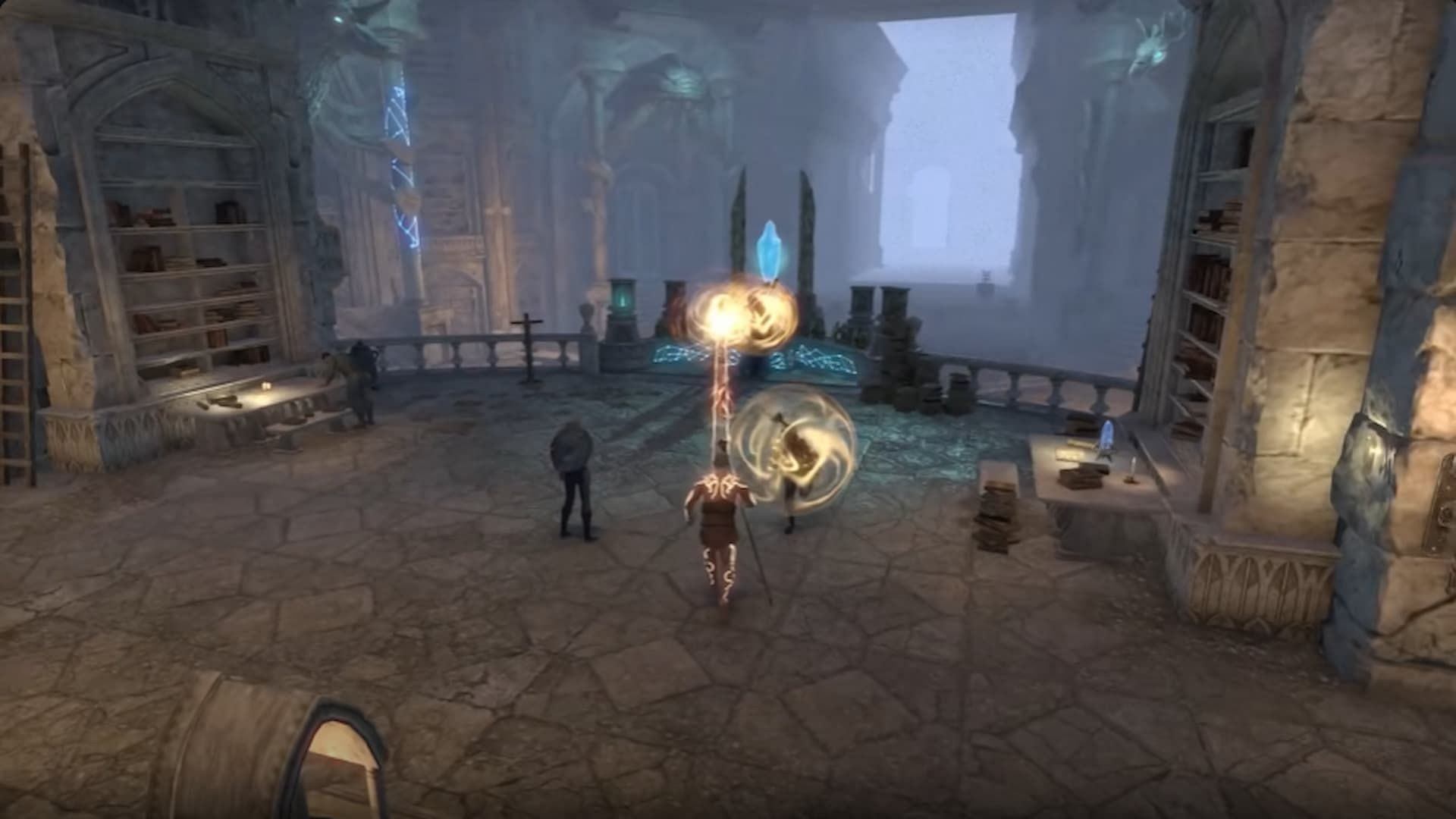 Mender&#039;s Bond is the new Restoration Staff skill (Image via Zenimax Online Studios || Eigh1 Puppies/YouTube)