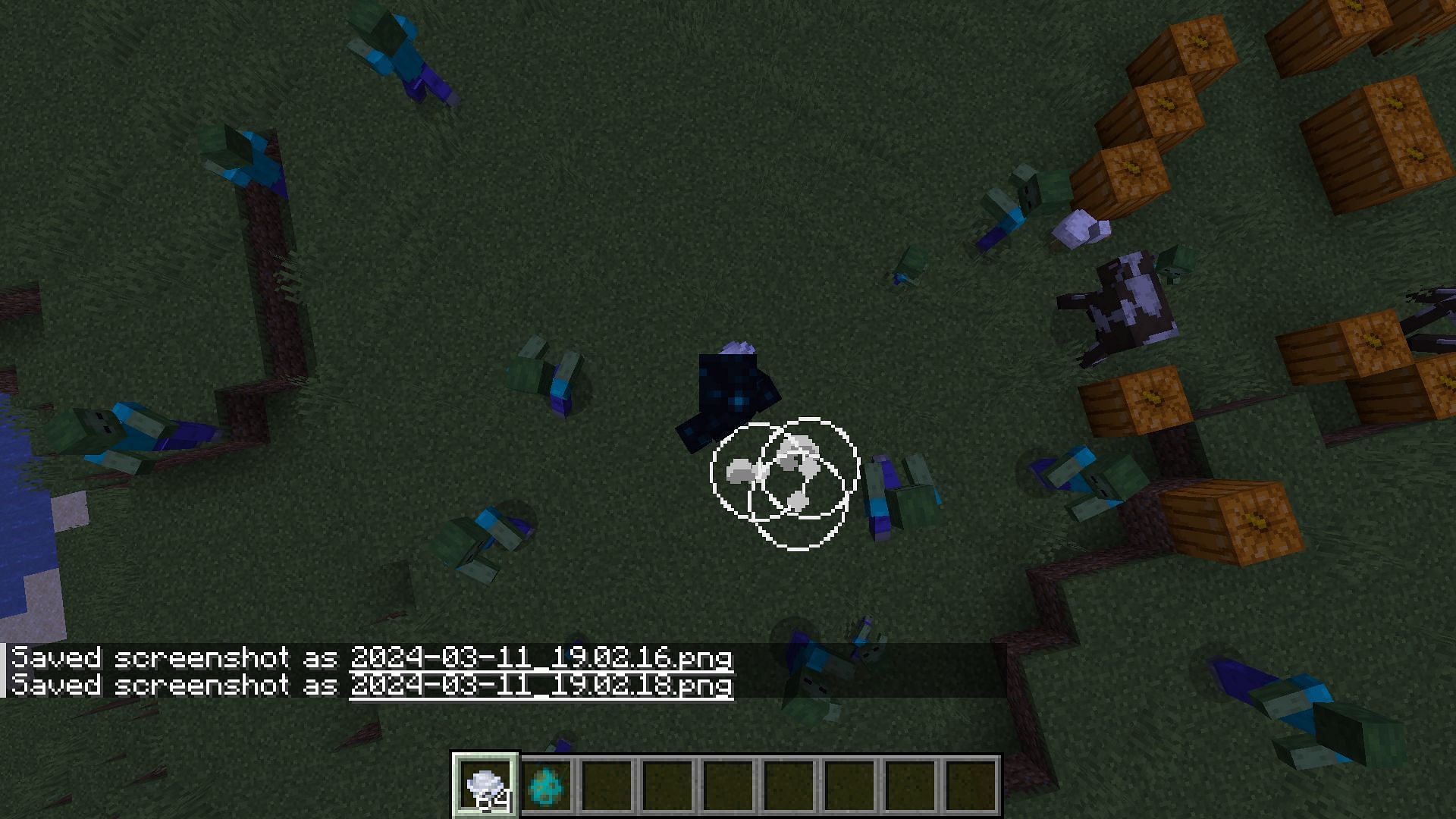 Players can launch themselves multiple times by continuously using smash attacks in the Minecraft 1.21 update (Image via Mojang Studios)