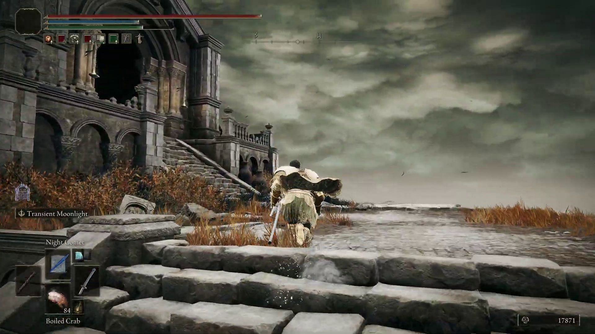 The Outer God Heirloom Talisman is located in a chest on the highest point of Prospect Town (Image via FromSoftware/YouTube-Only Guides)