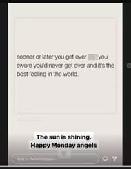 Charlotte Trippier's Instagram story