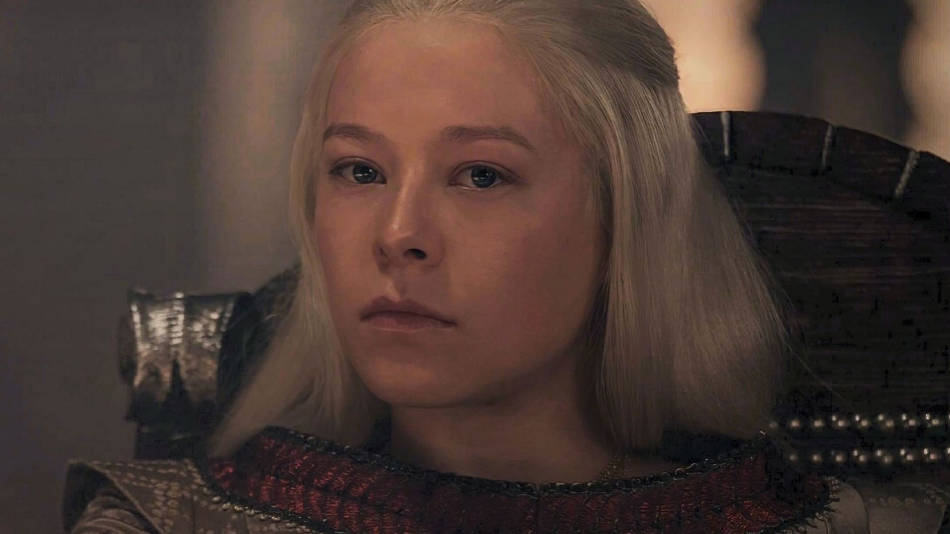 Emma D&#039;Arcy as Rhaenyra Targaryen in House of the Dragon (via HBO)
