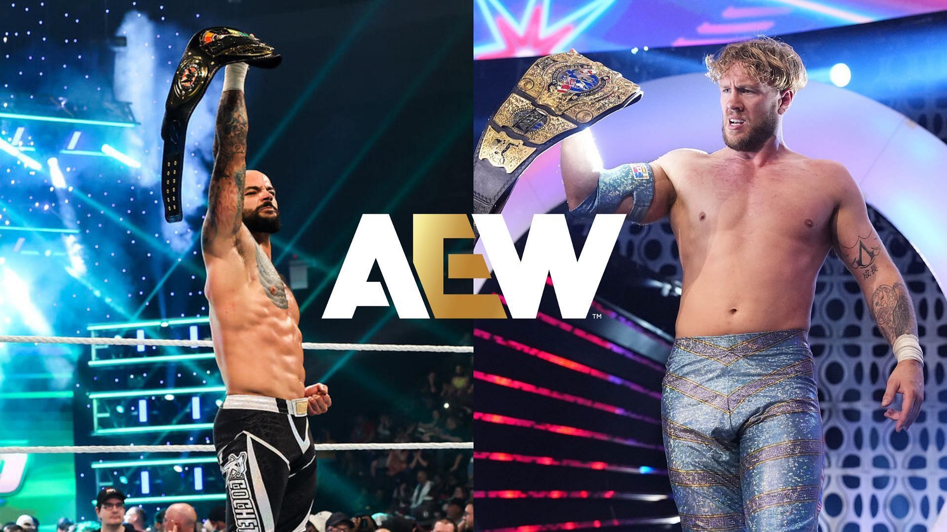 Ricochet is set to leave WWE [Photos courtesy of WWE and AEW