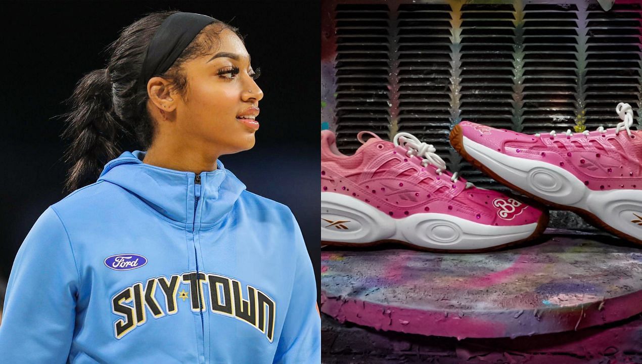 Angel Reese will wear &quot;Barbie&rsquo; edition Reebok sneakers for primetime clash vs Caitlin Clark. (Credit: Angel Reese and Marvin Baroota).