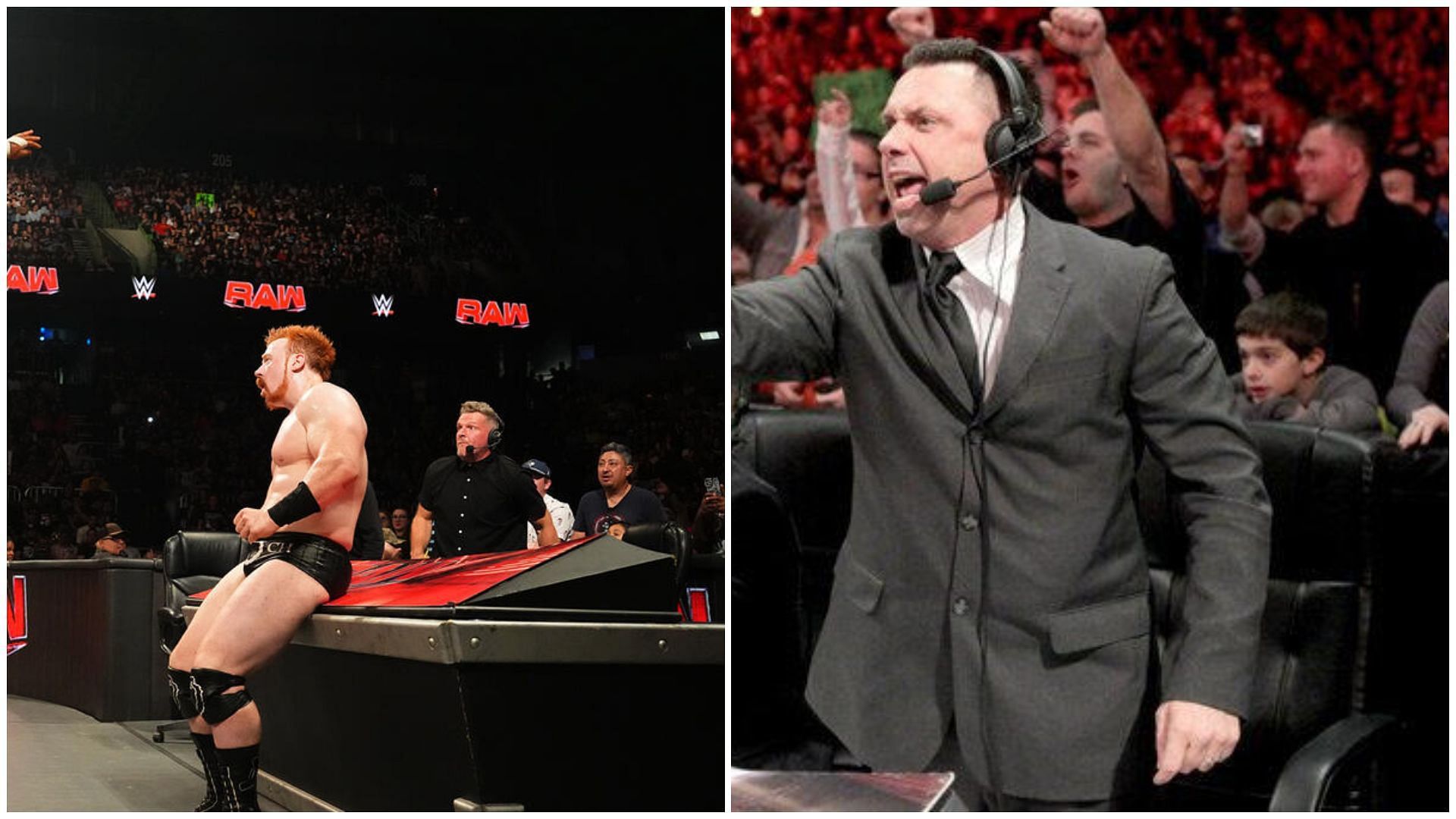 Sheamus (left), and Michael Cole (right). [Image credits - WWE.com]