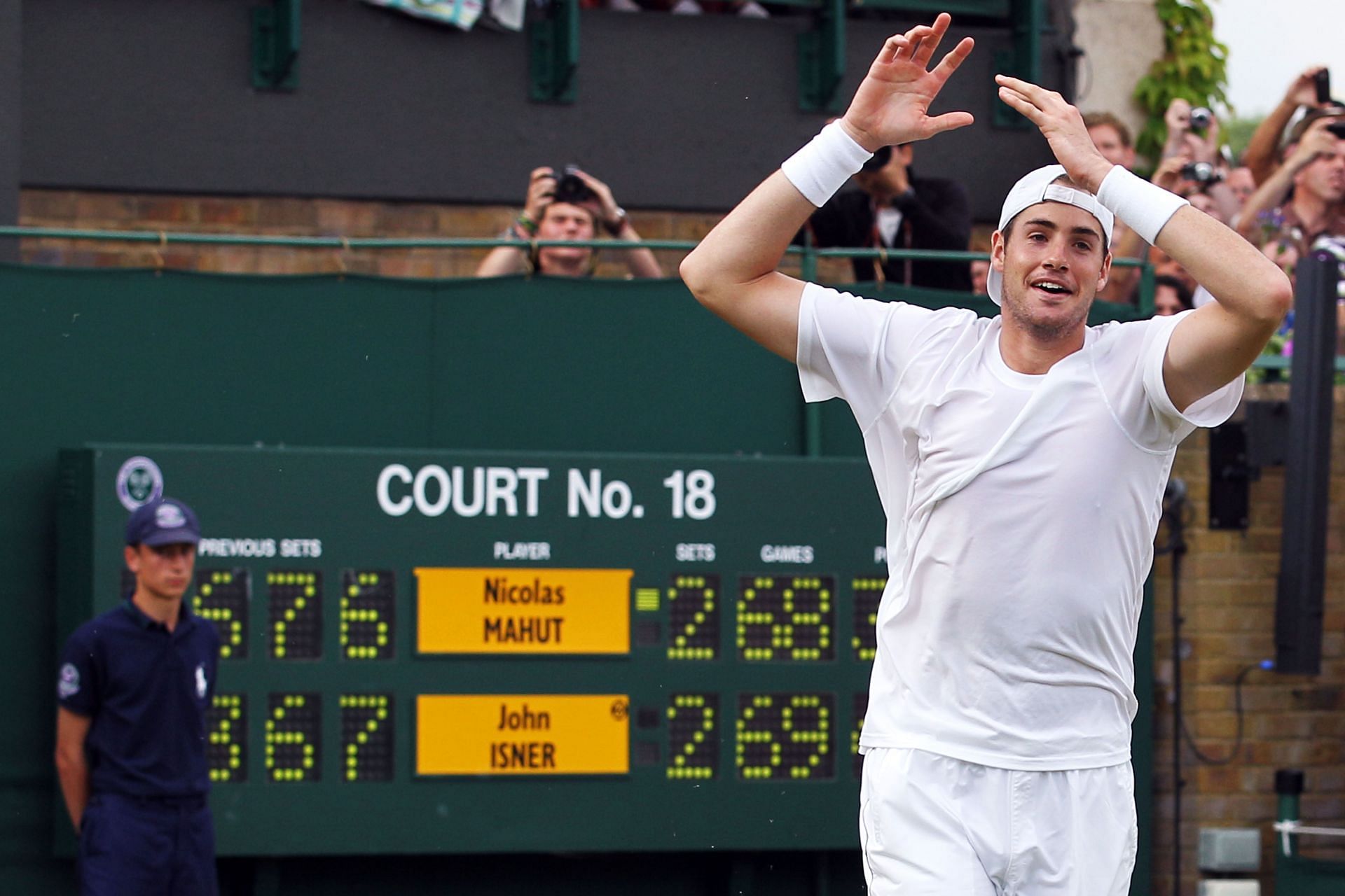 John Isner at the 2010 Wimbledon Championships (Source: Getty)