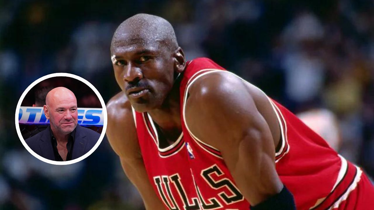 UFC President Dana White picks Michael Jordan to make it in MMA (images NBA.com and UFC)