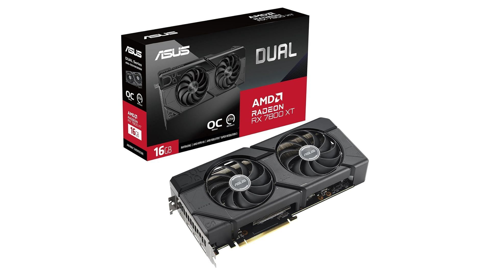 The AMD Radeon RX 7800 XT is superb for high-resolution gaming (Image via Amazon/ASUS)