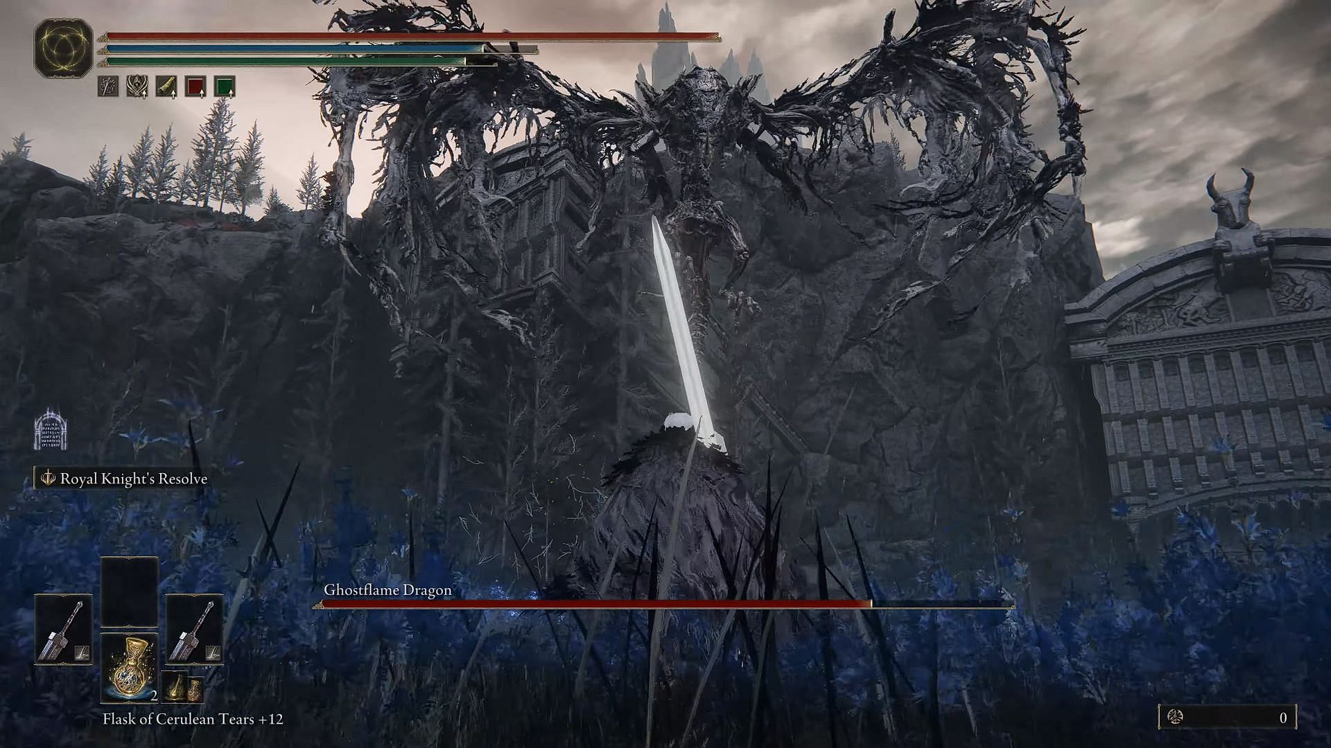Where can you find the Ghostflame Dragon (Image via FromSoftware/YouTube: Esoterickk)