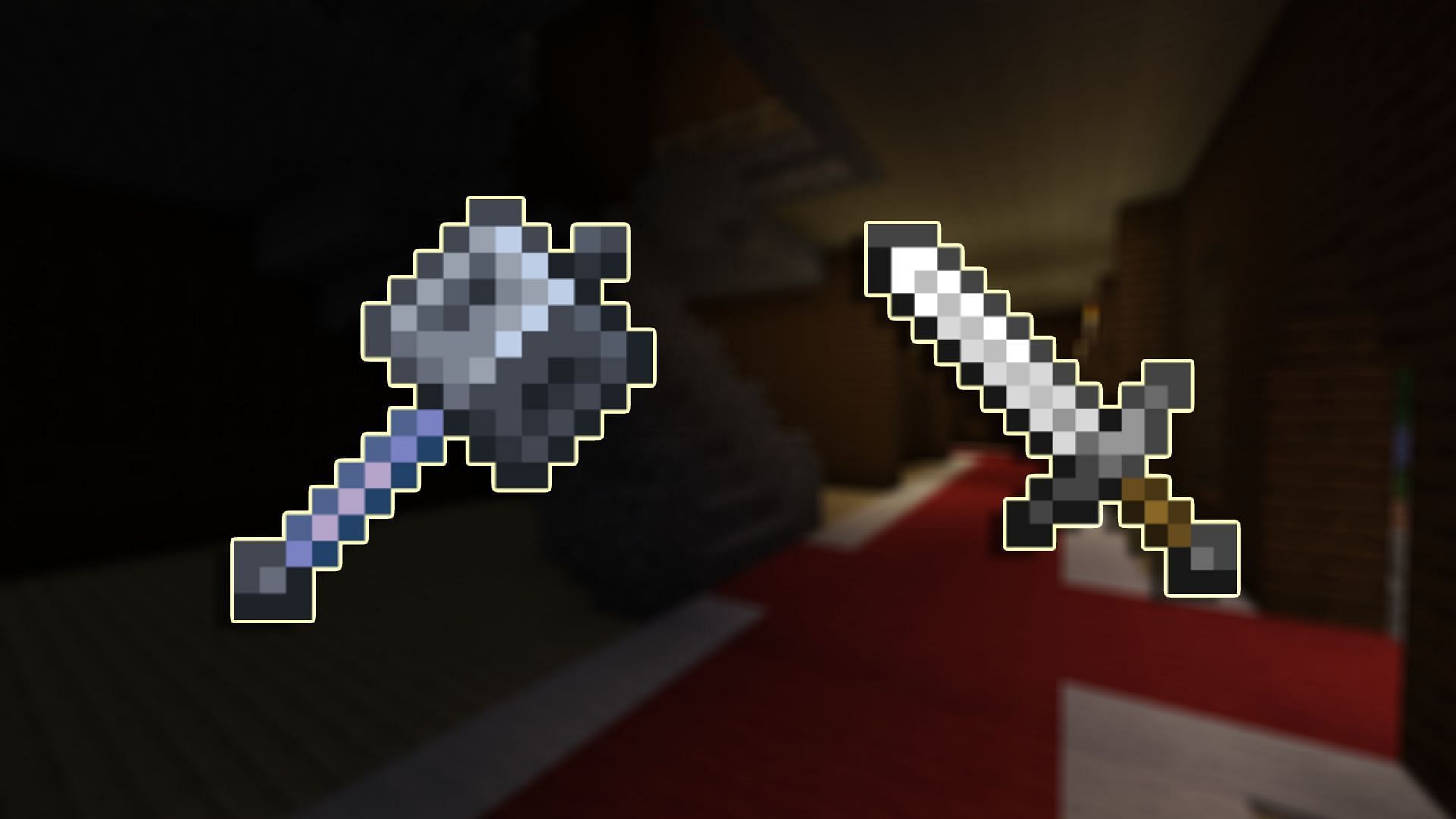 The sword and mace have a number of differences that make them totally unique weapons (Image via Mojang)