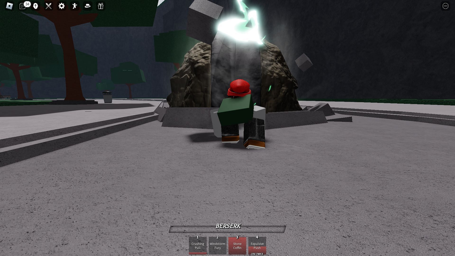 A skill in action (Image via Roblox)