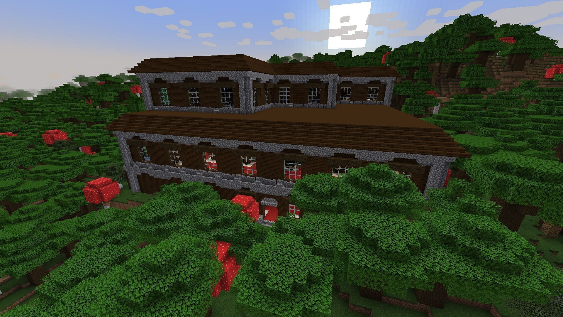 One of the woodland mansions found on this seed (Image via Mojang)