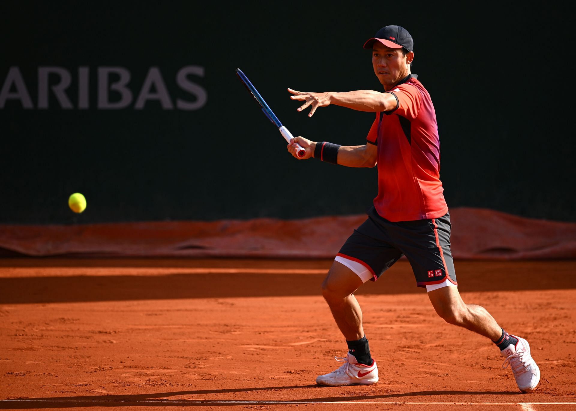 Nishikori at the 2024 French Open - Day 5