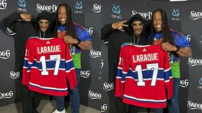 Watch: Snoop Dog rocks Georges Laraque's No. 27 Edmonton Oilers jersey at Rogers Place show