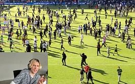 "Everybody looks so stupid!" - xQc says he "hates" people pitch invading during Beta Squad vs AMP football match