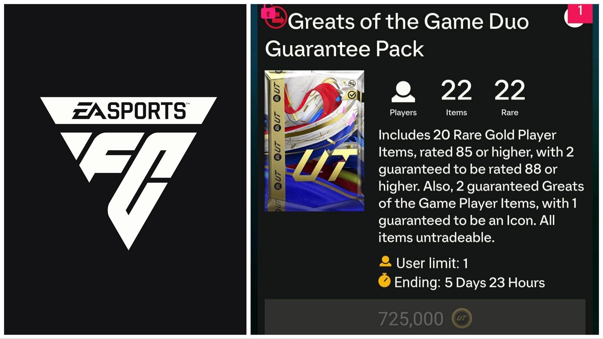 The latest special pack is live in Ultimate Team (Images via EA Sports)