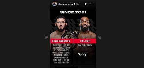 Islam Makhachev trolls Jon Jones