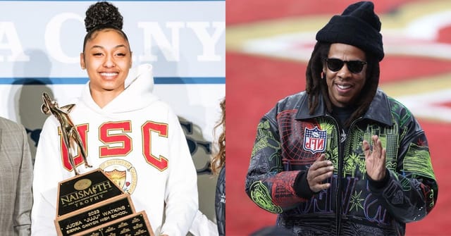 Jay Watkins Rapper Jay-Z: Watch: USC star JuJu Watkins visits Roc Nation headquarters to ...