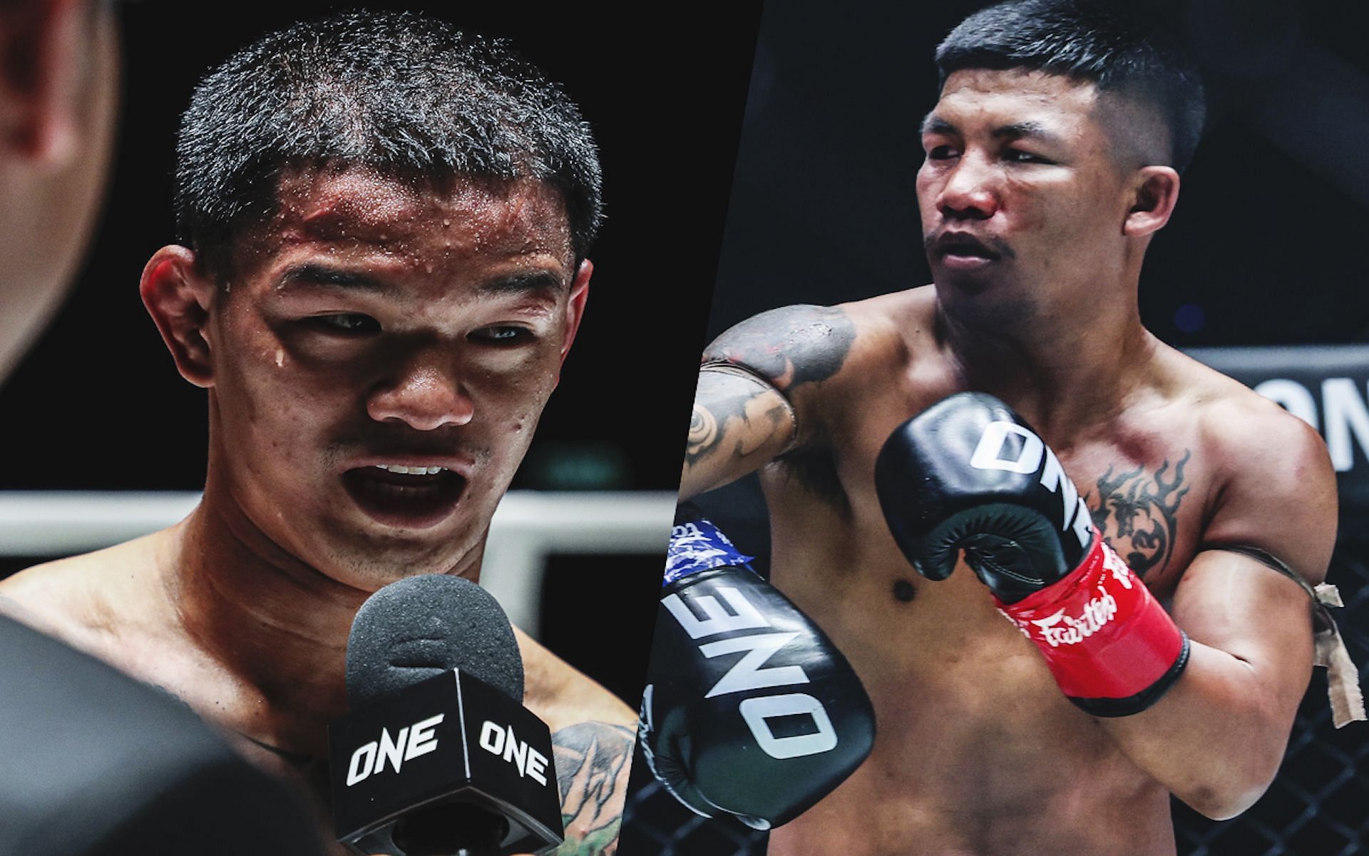 Kongthoranee Sor Sommai (left) defends the performance of his Thai compatriot and superstar Rodtang (right). 