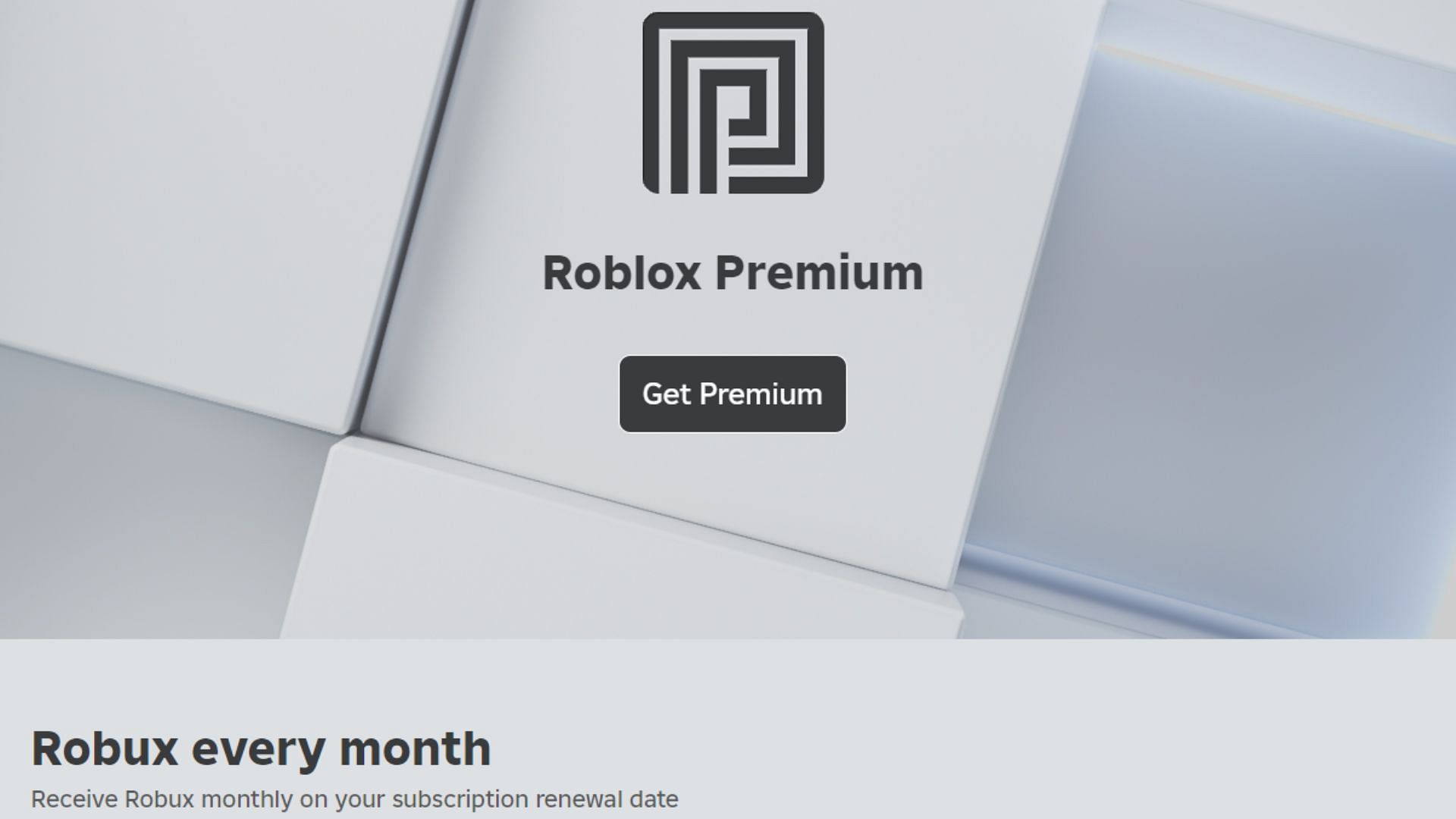 You can purchase the Premium Membership to earn a fixed amount of Robux each month (Image via Roblox)