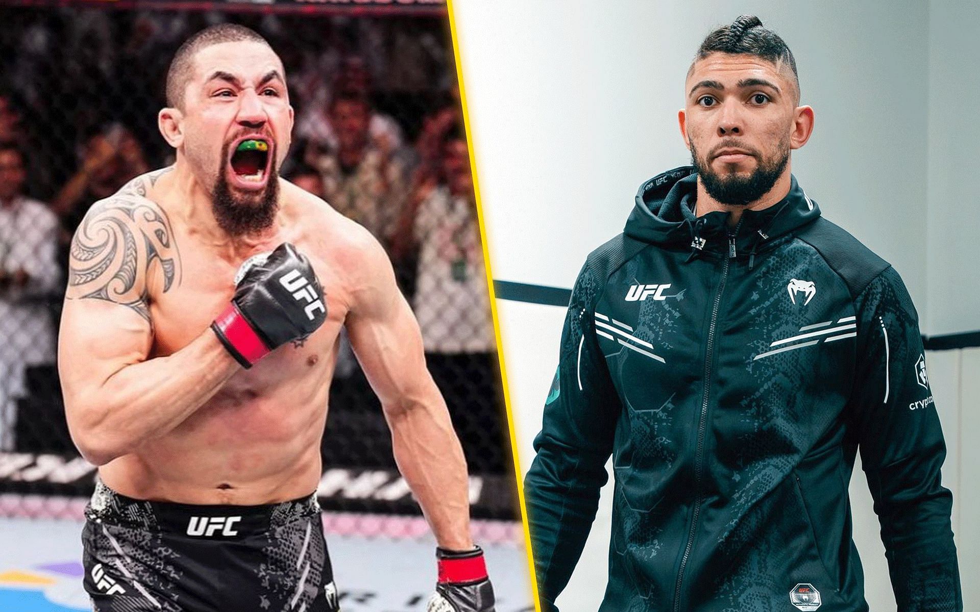 Robert Whittaker (left) and Johnny Walker (right) competed in marquee fights at UFC Saudi Arabia [Images courtesy: @robwhittakermma and @johnnywalker on Instagram]