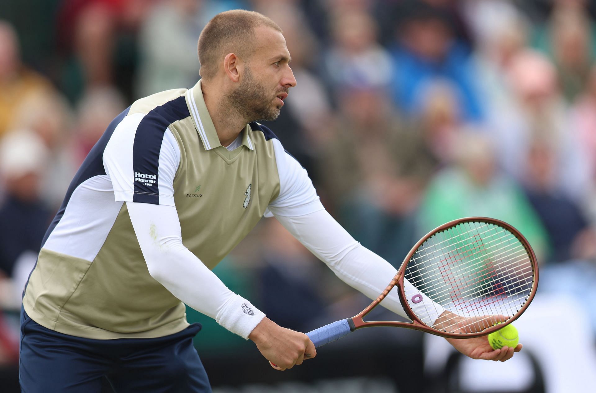 Dan Evans at the 2024 Rothesay Open