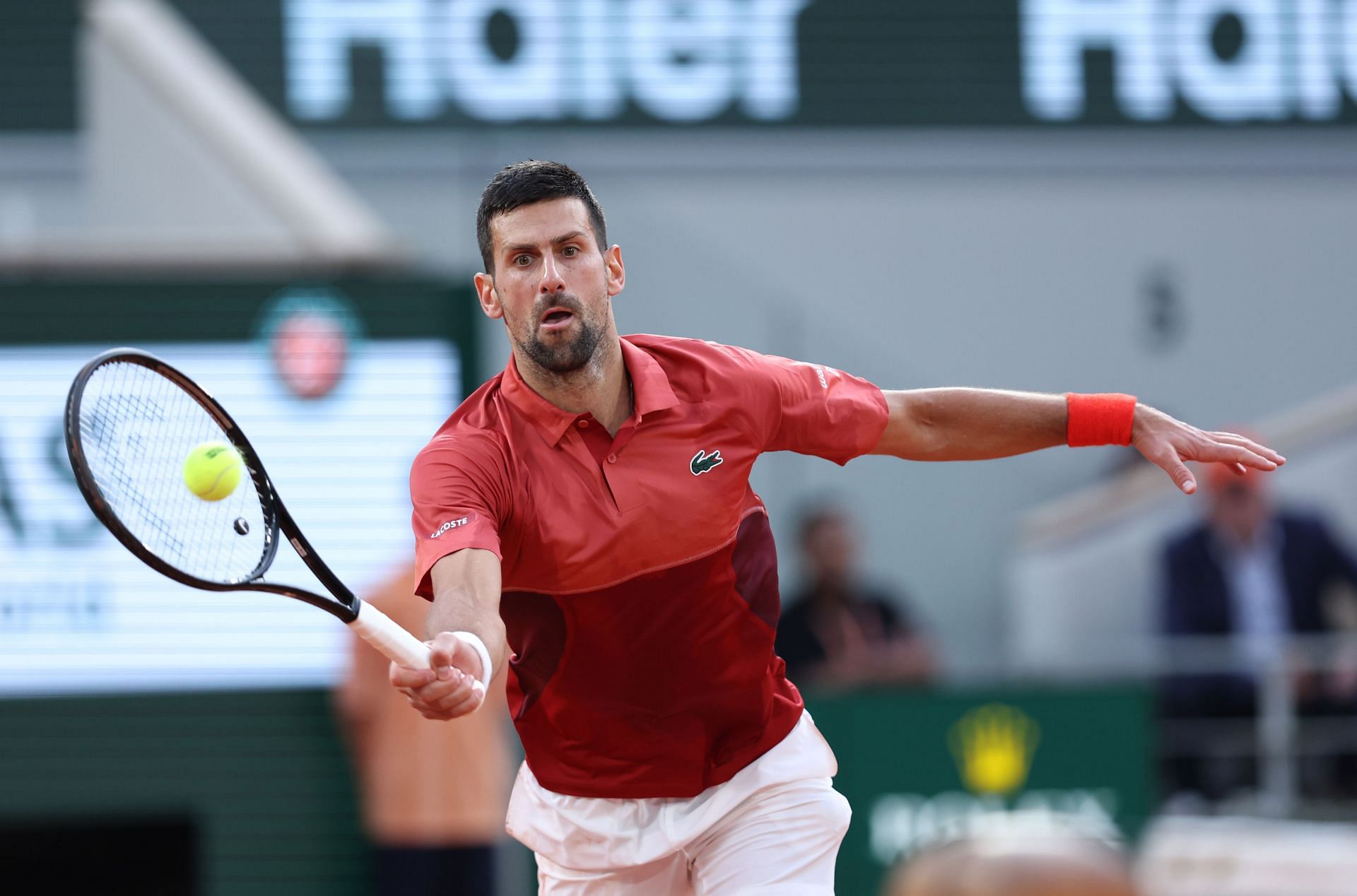 Novak Djokovic at the 2024 French Open