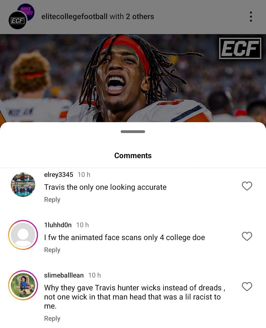 ECF&#039;s IG post comments