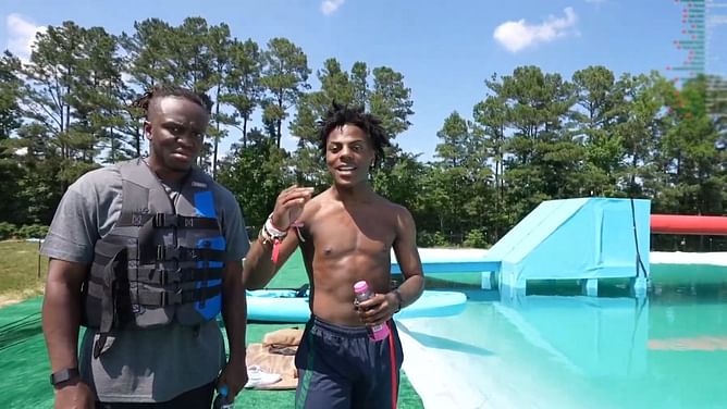 IShowSpeed and KSI participate in MrBeast's $100,000 Wipeout challenge on YouTube livestream