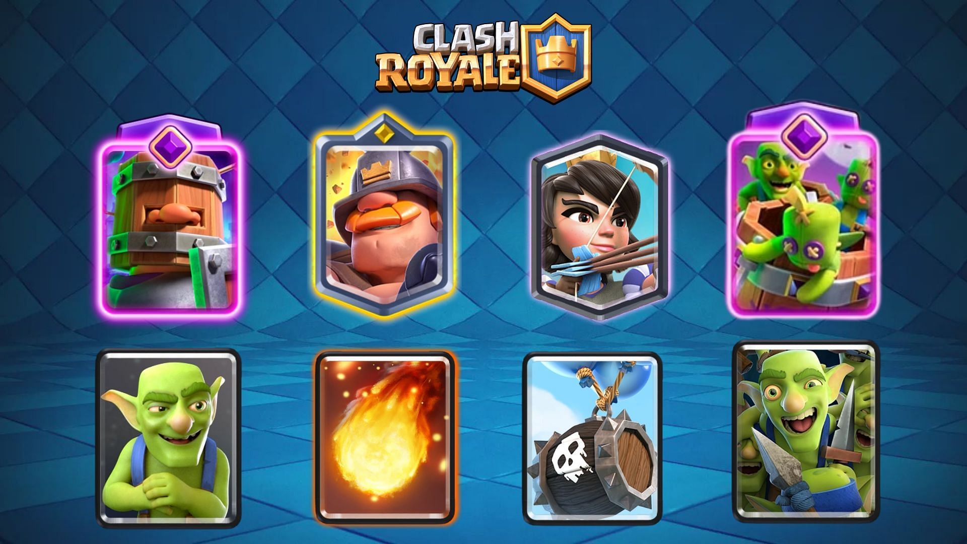 Goblin Gang with Goblin Barrel, Royal Recruits, and Princess (Image via Supercell)