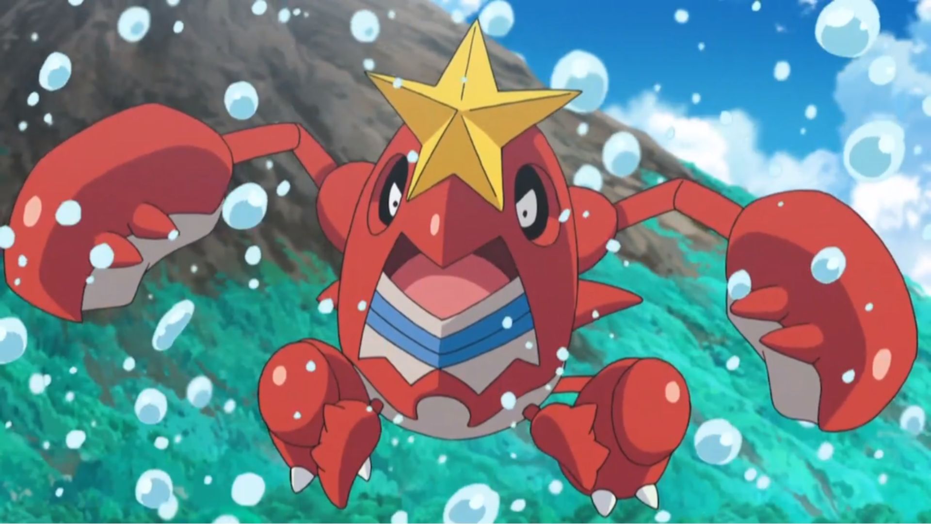 Crawdaunt in the anime (Image via TPC)