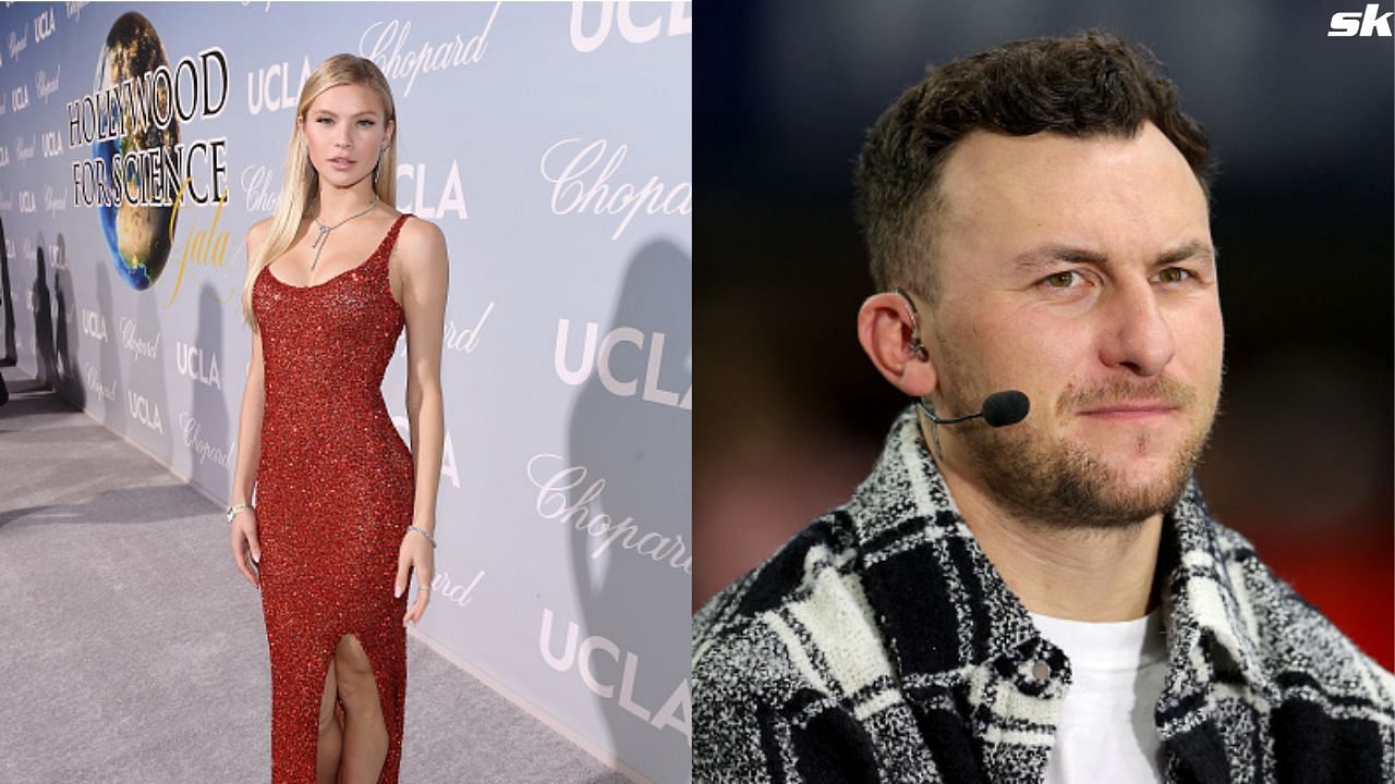 Johnny Manziel and Josie share cozy moments at a recent golf event