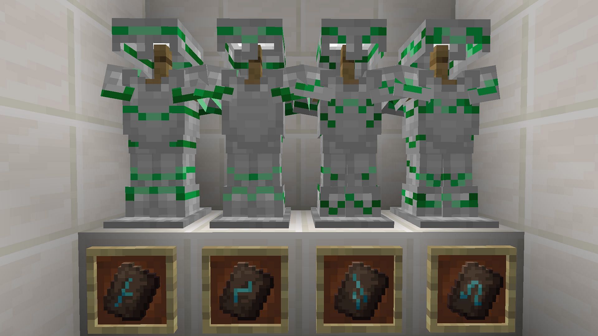 The four different archeological trims (Image via Mojang)