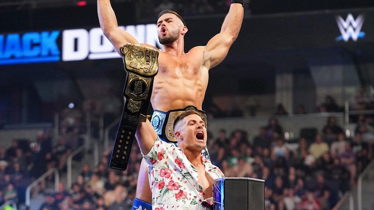 Austin Theory and Grayson Waller are the WWE Tag Team Champions