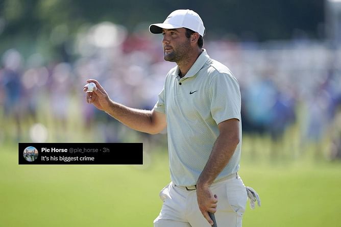 "It's his biggest crime" - Golf fans left in splits over Scottie Scheffler's mispronunciation as he closes Louisville arrest fiasco