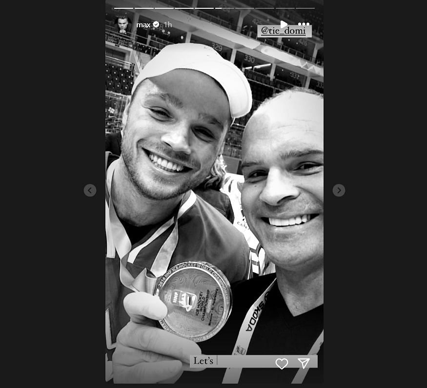 Another selfie with father Tie Domi | Source: Max Domi on Instagram