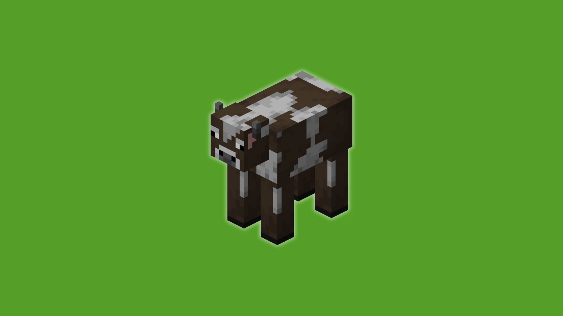 The cow in the game (Image via Mojang Studios)