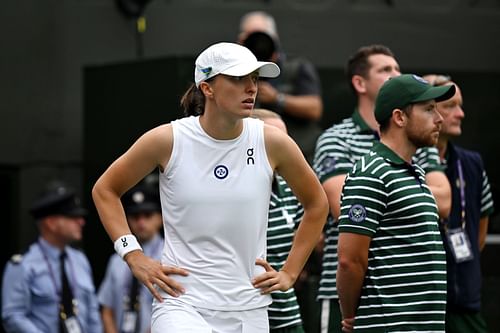 Iga Swiatek has failed to make an impact on the grass courts of Wimbledon