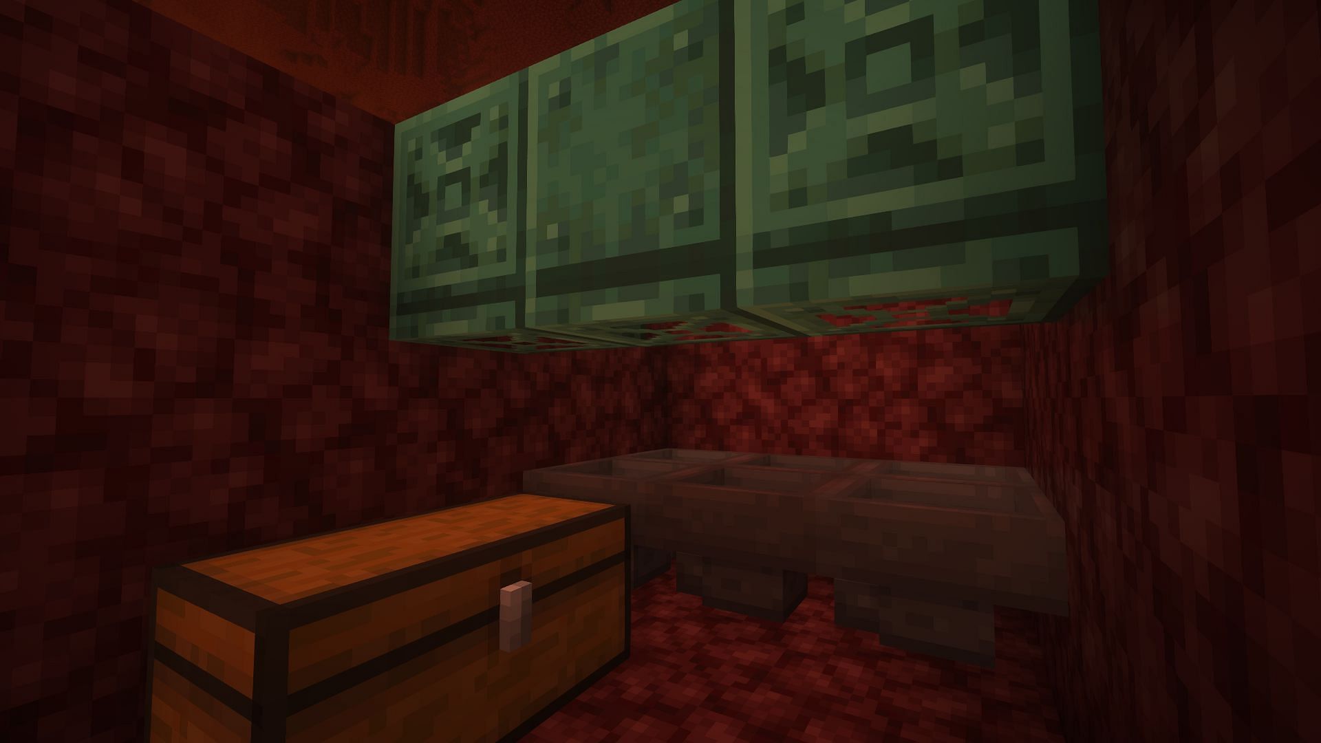 Make sure to add these lower trapdoors to prevent angry baby mobs from escaping (Image via Mojang)