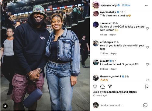 Jonquel Jones drops candid reaction to Nyara Sabally's photo with LeBron James