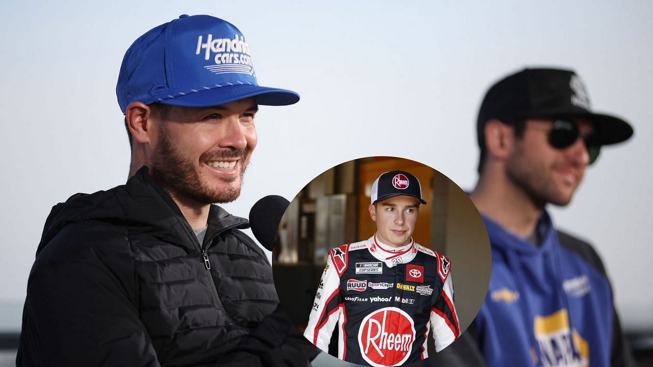 Kyle Larson, Chase Elliott and Christopher Bell (All images from Getty)