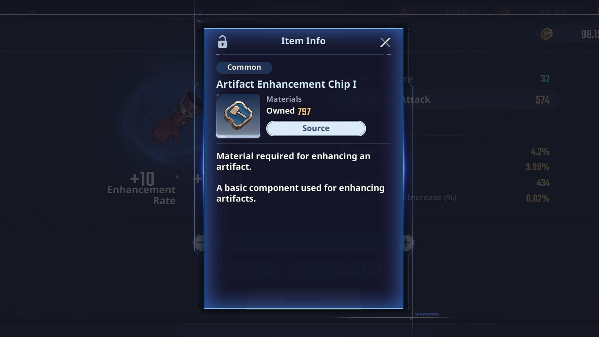 Artifact Enhancement Chips