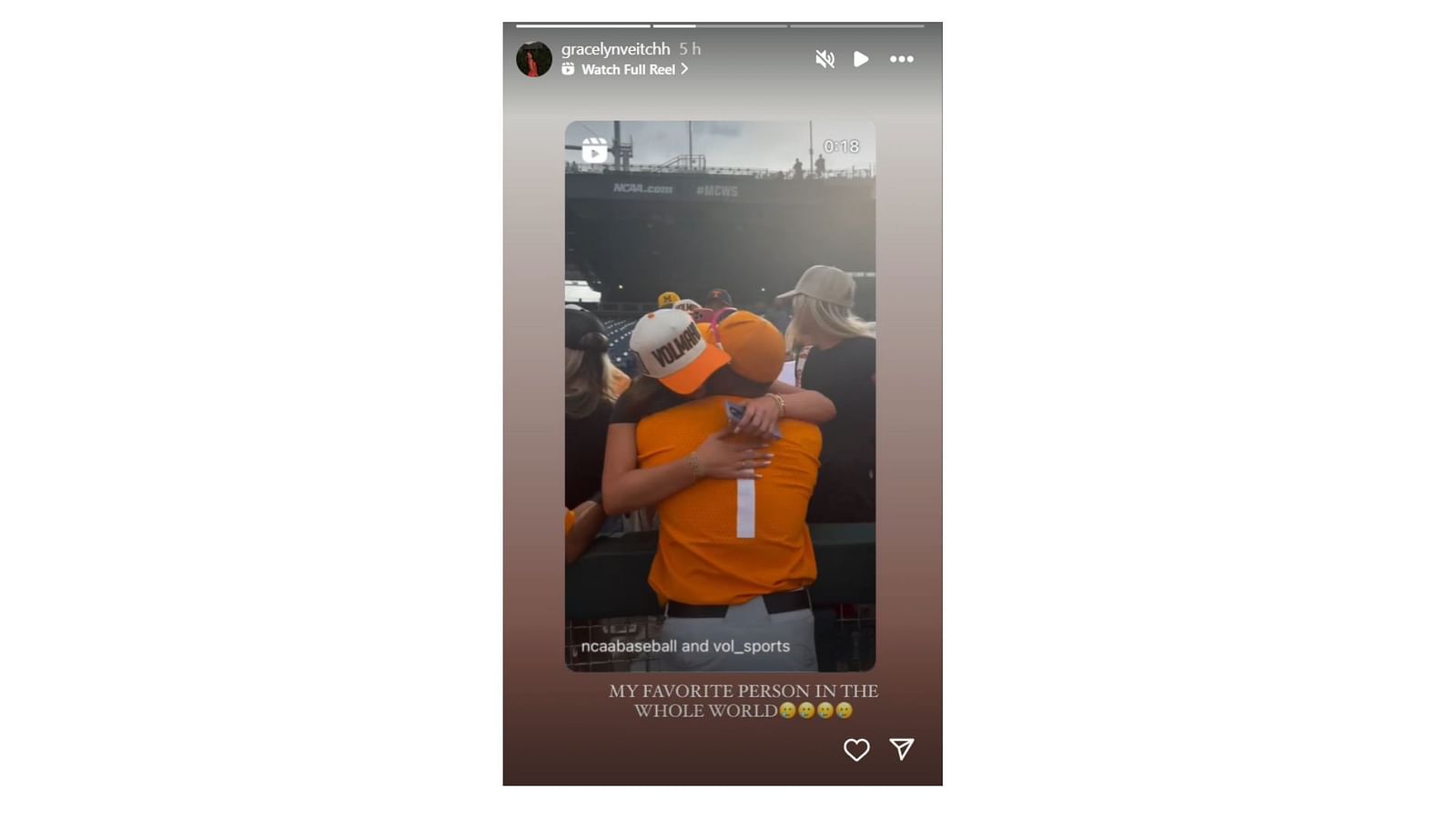 PHOTO Vols star Christian Moore's GF Gracelyn Veitch attends Tennessee