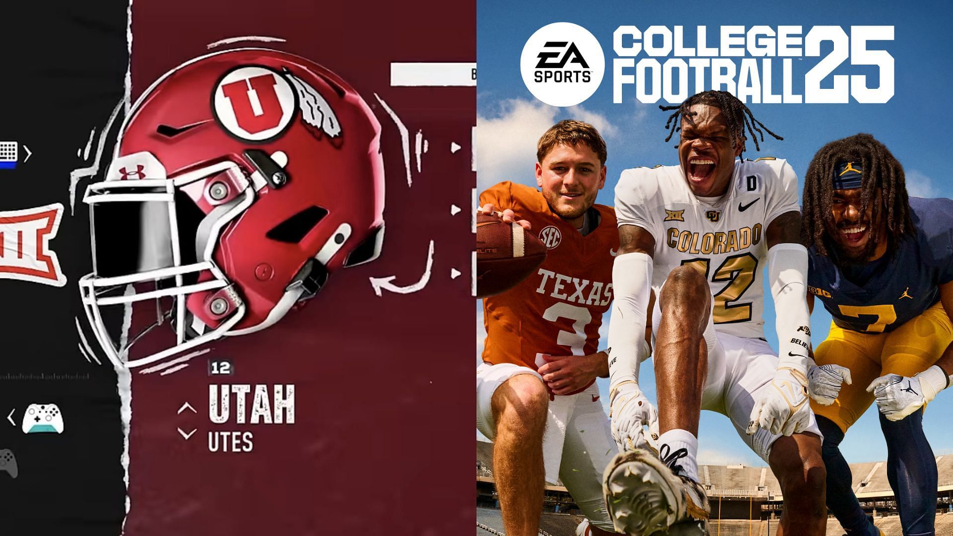 Images courtesy of EA Sports Twitter and Utah Football Twitter