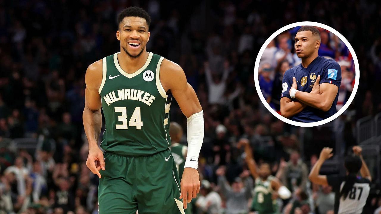 Giannis Antetokounmpo takes playful dig at Kylian Mbappe