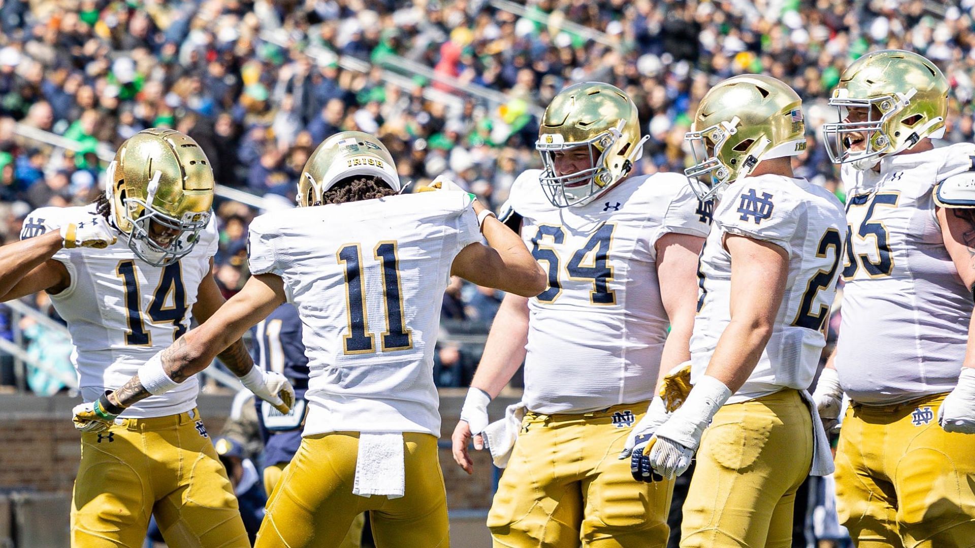 Notre Dame football team (Credit- X/NDFootball)