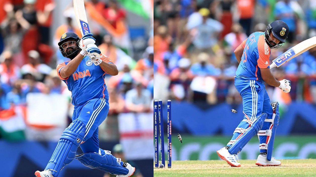 रोहित शर्मा अपनी धुआंधार पारी को शतक में तब्दील करने से चूक गए (Photos Credit: Getty Images)