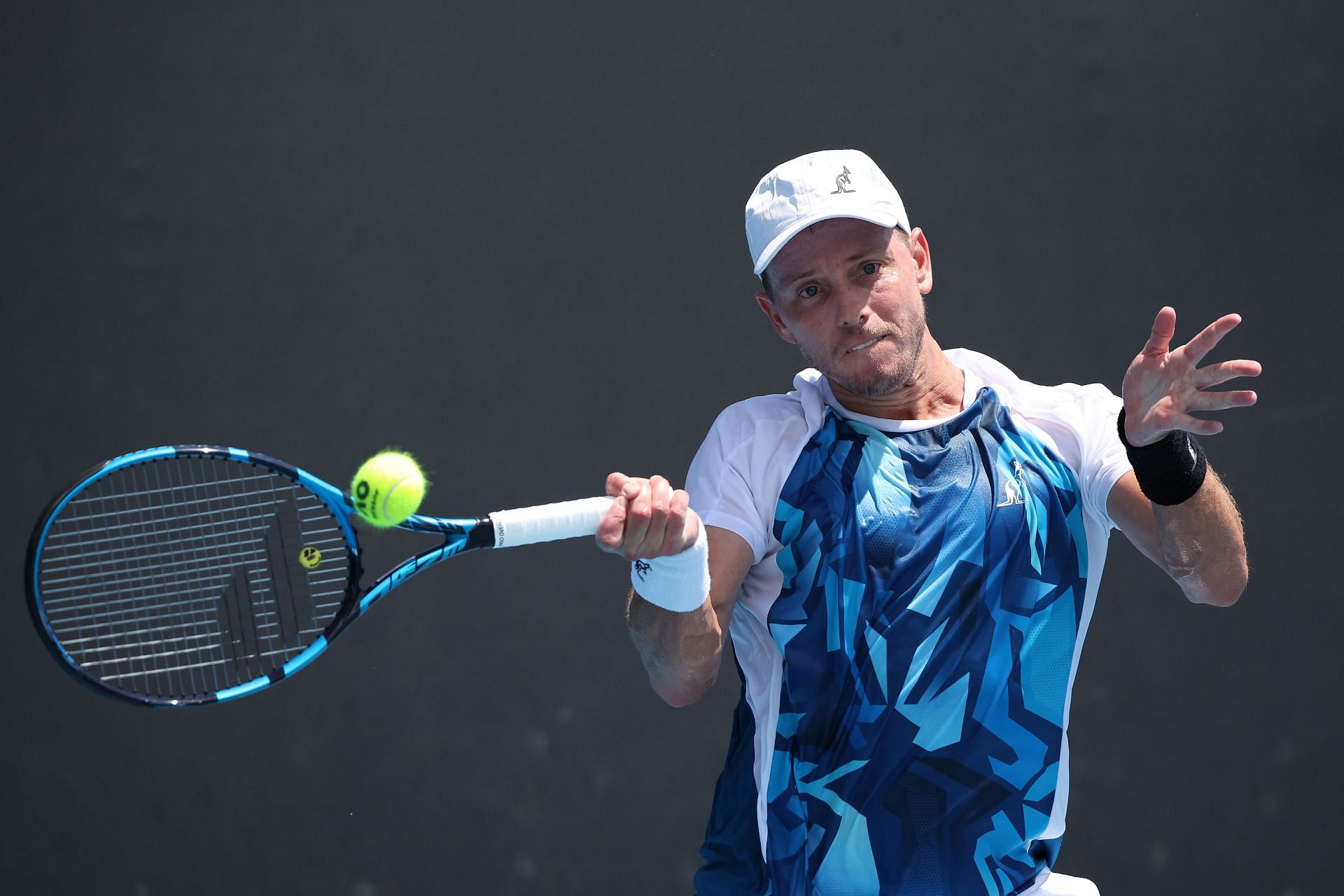 James Duckworth at the 2024 Australian Open. (Photo: Getty)