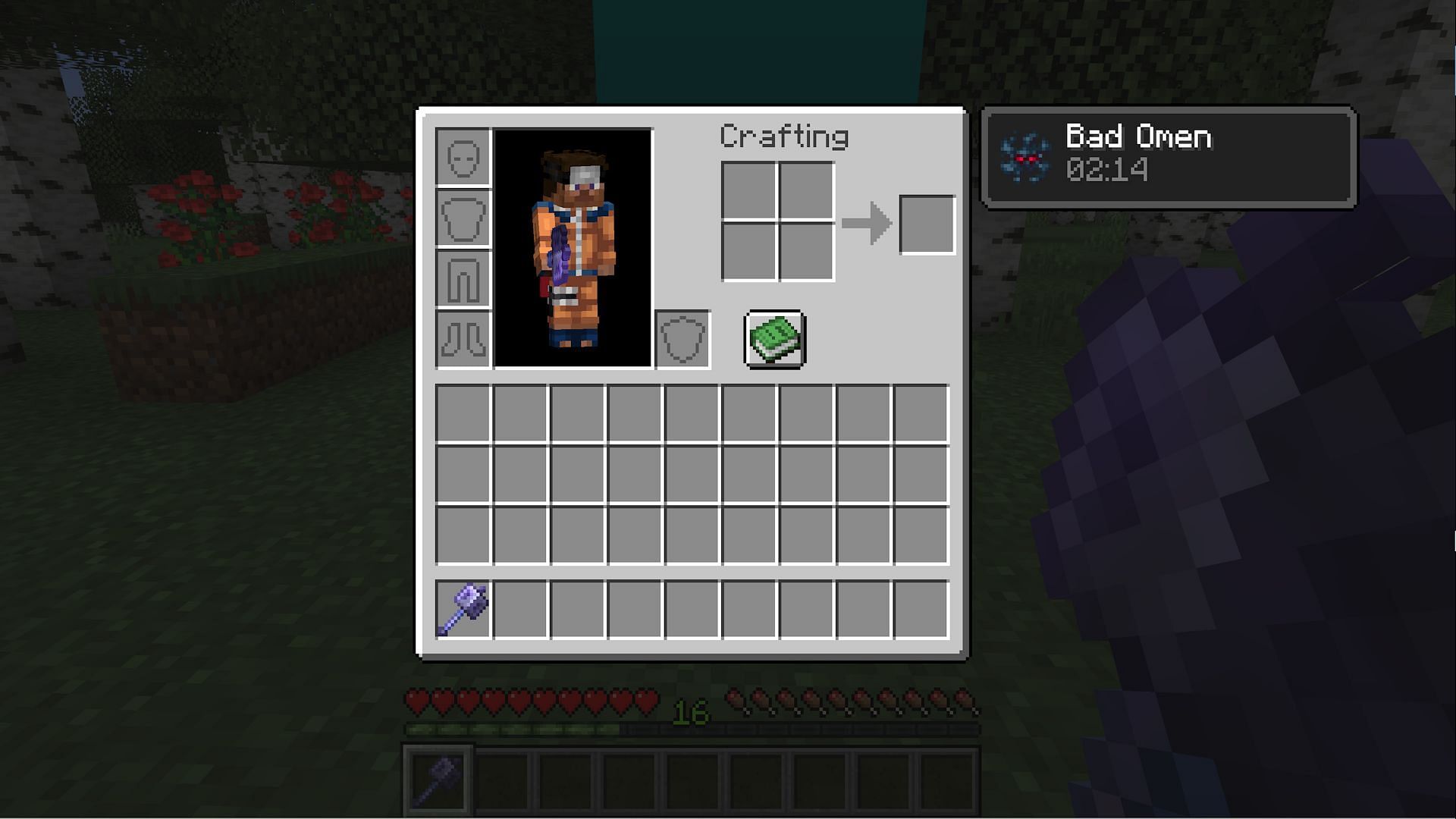 Part of this rework is a new status effect icon for bad omen (Image via Mojang)