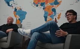 Dana White takes a hilarious dig at Hunter Campbell while fasting alone en route to Saudi Arabia