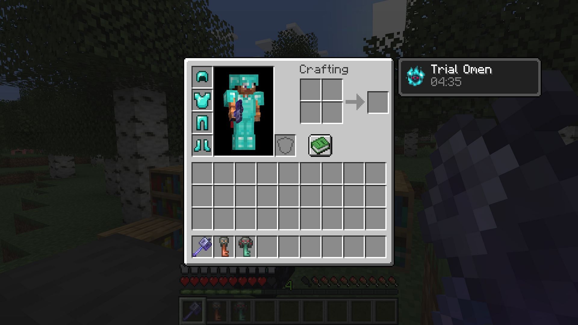 Ominous keys are obtained by using the new trial omen status effect (Image via Mojang)